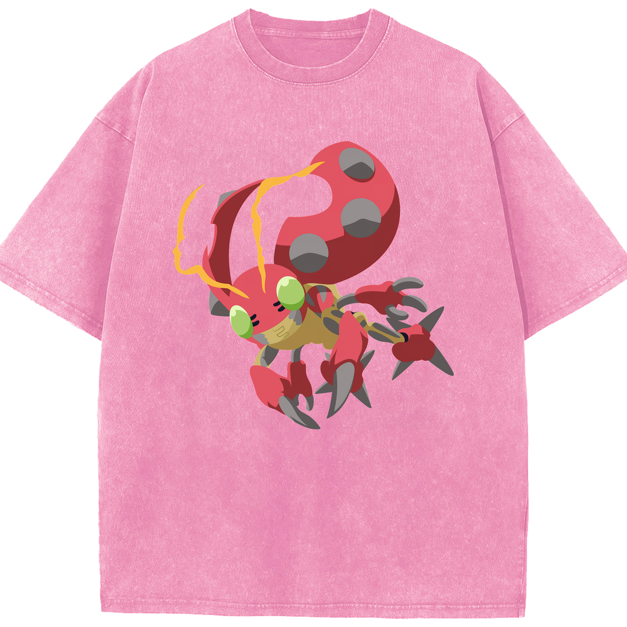 （画像用） Digimon デジタルモンスター/デジモン 綿100% ヴィンテージ風 半袖Tシャツ（フロントプリント）